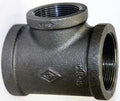 TEE BLK MALLEABLE 3/4X3/4X1/2 