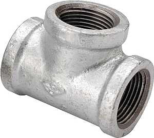 TEE GALVANIZED 3/4X1/2X3/4    