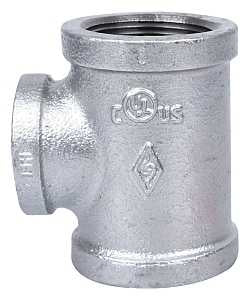 TEE GALVANIZED 1-1/4X1 IN     