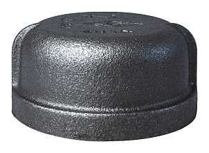 CAP BLACK MALLEABLE 2IN       
