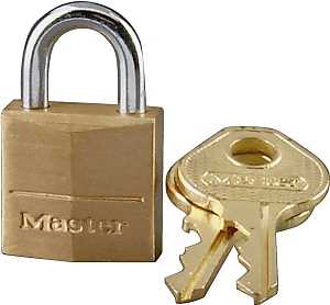 PADLOCK BRS KD VRTCLR 7/16IN  