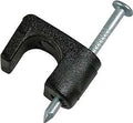 STAPLE COAX PLAST BLACK 1/4IN 