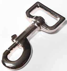 BOLT SNAP NICKEL SWIVEL 3-3/16