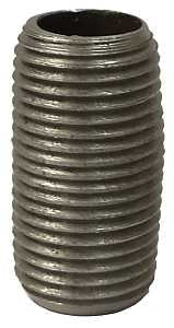 PIPE NIPPLE BLACK 1/4XCLOSE   