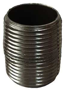 PIPE NIPPLE BLACK 1XCLOSE     