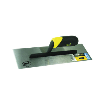 M-D 20062 Finishing Trowel, 14 in L Blade, 4 in W Blade, Steel Blade, Comfort Grip Handle, Thermoplastic Handle