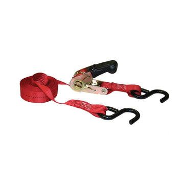 Keeper 85513 Tie-Down, 1 in W, 13 ft L, Nylon, Orange, 400 lb, S-Hook End Fitting