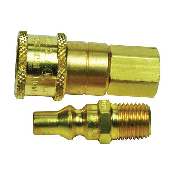 Mr. Heater F276190 Quick Connector, Brass, For: Propane/Natural Heaters