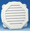 GABLE VENT 22IN WHT OCTGN VNYL