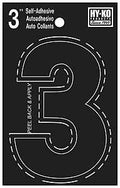 NUMBER HOUSE 3 3IN  VINYL BLK 