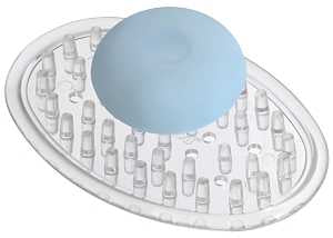 SOAP DISH CLEAR PLASTIC       