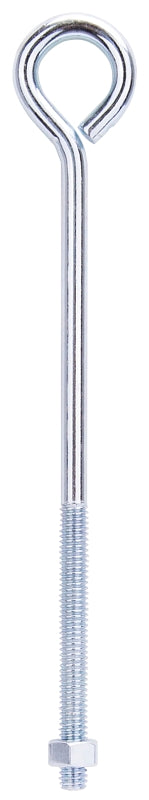 ProSource LR280 Eye Bolt, 7.8 mm Thread, Machine Thread, 3 in L Thread, 5/16 in Dia Eye, 183 lb Working Load, Steel