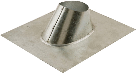 AmeriVent 3EF Roof Vent Flashing, 14-3/4 in OAL, 12-1/2 in OAW, 3 in Pipe, Steel