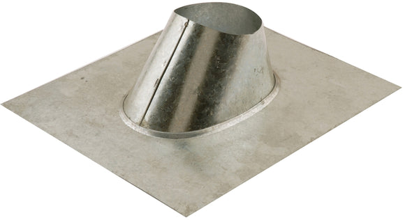 AmeriVent 5EF Roof Vent Flashing, 17-15/16 in OAL, 15 in OAW, 5 in Pipe, Steel