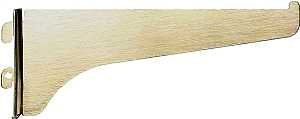 BRACKET SHELF STEEL 12IN BRASS