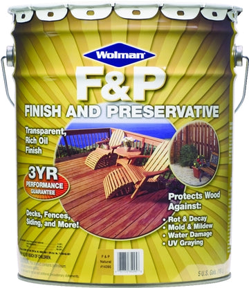 Wolman 14405 Stain and Wood Preservative, Redwood, Liquid, 5 gal, Can
