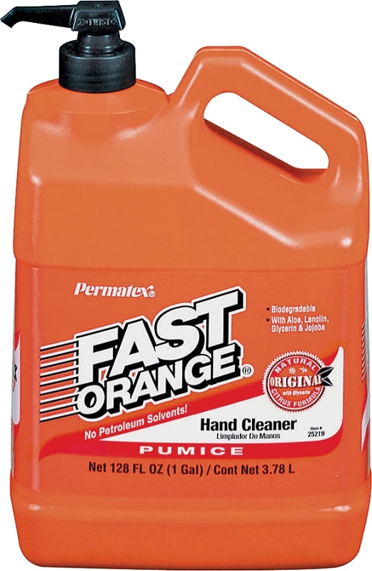 Fast Orange 25219 Hand Cleaner, Lotion, White, Citrus, 1 gal Bottle