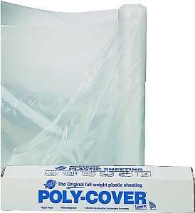 POLY FILM 8.3X100FT 4MIL CLEAR