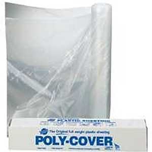 POLY FILM 8X50FT 4MIL CLEAR   