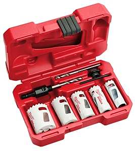 KIT HOLE SAW BI-METAL 9PC     