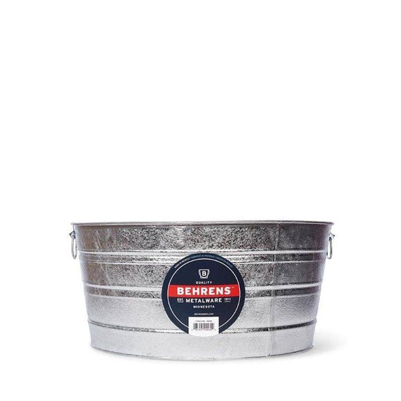 Behrens 3 Wash Tub, 17 gal, Steel