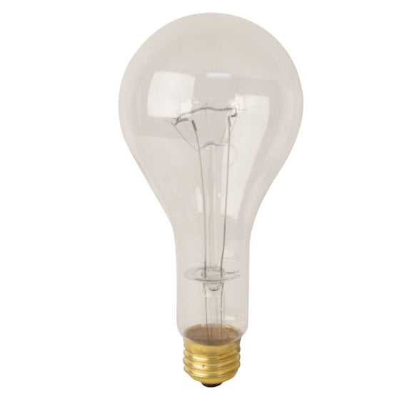 Feit Electric 300M Incandescent Bulb, 300 W, PS25 Lamp, E26 Medium Lamp Base, 3900 Lumens, 2700 K Color Temp, Soft White