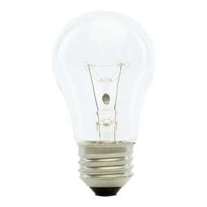 BULB CLEAR APPL AL BS A15 40W 