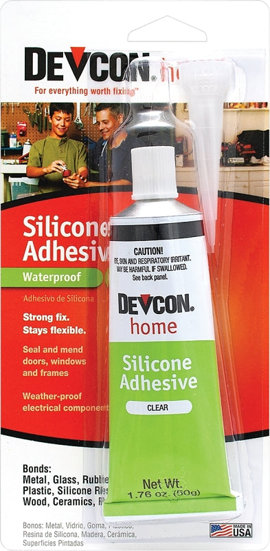 Devcon 12045 Adhesive, Paste, Vinegar, Clear, 1 oz Tube