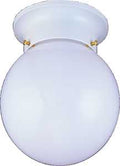 FIXTURE CEIL 1LT OPAL 6IN WHT 