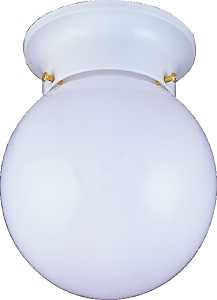 FIXTURE CEIL 1LT OPAL 6IN WHT 