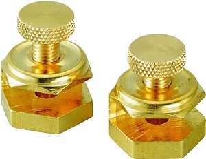 GAUGE STAIR CLAMP 2PC BRASS   