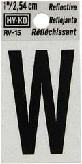 LETTER HOUSE W 1IN REFL BLK   