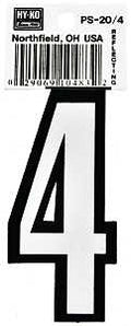 NUMBER HOUSE 4 3-1/4IN REFL   
