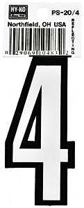 NUMBER HOUSE 4 3-1/4IN REFL   