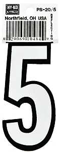 NUMBER HOUSE 5 3-1/4IN REFL   