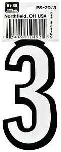 NUMBER HOUSE 3 3-1/4IN REFL   