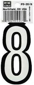NUMBER HOUSE 8 3-1/4IN REFL   