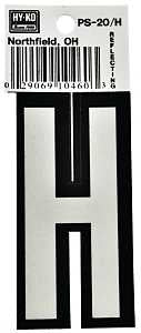 LETTER HOUSE H 3-1/4IN REFL   