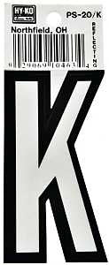 LETTER HOUSE K 3-1/4IN REFL   