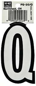 LETTER HOUSE Q 3-1/4IN REFL   