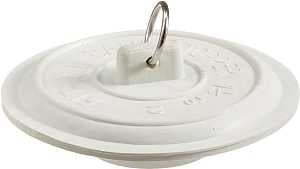 TUB STOPPER WHT RUBB 1-1/2-2  