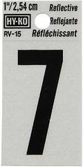 NUMBER HOUSE 7 1IN REFL BLK   