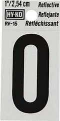 NUMBER HOUSE 0 1IN REFL BLK   