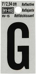 LETTER HOUSE G 1IN REFL BLK   