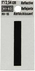 LETTER HOUSE I 1IN REFL BLK   