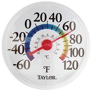 THERMOMETER IN/OUT RAINBW 12IN
