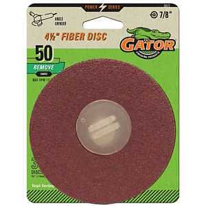 4-1/2 FIBER DISC 50GRIT 3PK   