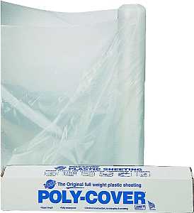 POLY FILM 12X100FT 4MIL CLEAR 