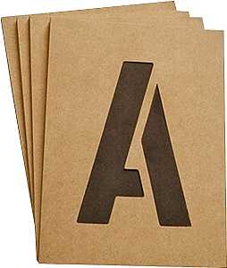 STENCIL NUMBER/LETTER 2IN KIT 