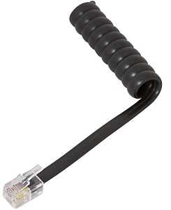 CORD PHONE COIL-HNDST 25FT BLK